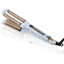 Ceramic Hair Crimper Iron Hair Waver 3 Barrel 0.6 inch / 16mm Perm Instant Curls Crimping Hair Curling Iron Valentines Day Gifts for Women Professional Crimping Iron