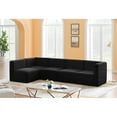 thumbnail image 2 of Meridian Furniture Quincy Black Velvet Modular Sectional, 2 of 13
