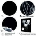 thumbnail image 3 of Designart "Monochrome Drifters Of The Deep I" Coastal Coral Under Water Floater Framed Canvas Prints, 3 of 5