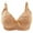 Beige, variant on Aofany Women's Wireless Bra Plus Size Bras for Women No Underwire Comfortable Everyday Bra, Lift and Support Full Coverage Wire Free Bra