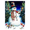 thumbnail image 1 of Taladro pintura de diamante FLhrweasw 5D DIY completo Navidad muñeco de nieve 40x50cm, 1 of 1