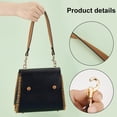 thumbnail image 4 of Brown Genuine Leather Handle Purses Strap 50cm(20 Inch) Purse Straps Replacement Shoulder Bag Strap with Clasps for Handbag Tote Briefcase Handbag Making Underarm Bag DIY, 4 of 5