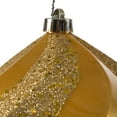 thumbnail image 2 of Vickerman 8" Gold Swirl Diamond UV Candy Christmas Ornament, 2 of 2