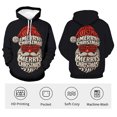 thumbnail image 4 of Rebaike Santa Face Christmas Hoodie for Men Women, Funny Holiday Pullover Sweatshirt with Beard Glasses Graphic, Ugly Xmas Party Unisex Winter Casual Hoodie Gift, 4 of 8