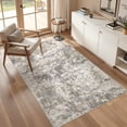 thumbnail image 2 of MICGEEK 3x5 Washable Area Rugs for Living Room, Modern Abstract Printed Rug, Vacuum-Friendly, Non Slip Indoor Rug for Bedroom Dining Room Home Decor Carpet, Gray/Brown, 2 of 7