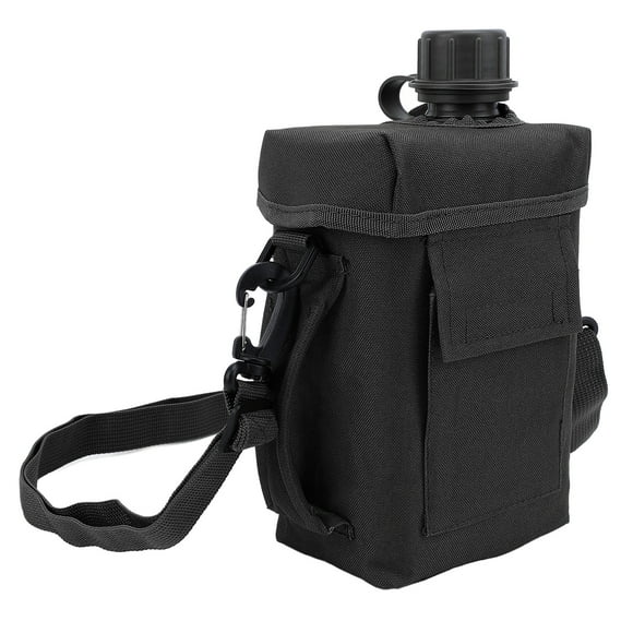 2L Water Bottle with Waist Carrying Bag, Leakproof Large Capacity PVC Water Jug for Outdoor Sports Travel