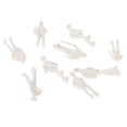 thumbnail image 2 of 100 Pack 1:75 Scale Unpainted Model People Figures for Railway Diorama Parts, 2 of 8