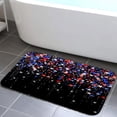 thumbnail image 2 of July 4th Shower Curtain, Blue and Red Stars Stripe American Flag Bathroom Decor Bath Curtain, President's Day Independence Day Polyester Fabric Shower Curtain Set with Hooks, 2 of 2