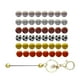 thumbnail image 2 of 49 de silicona, fabricación de joyas de 15 mm, llavero de softbol, voleibol, fútbol, béisbol para accesorios de joyería, pulsera de macramé, perfecl Espaciador de cuentas sueltas, 2 of 8