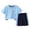 j-Blue3324, variant on LIIPEE Boys Outfits Casual Summer Kids Soft Short Sleeve Crew Neck T Shirt And Shorts Two Piece Set Children Comfortable Breathable Lightweight Cute Daily Clothes,Blue,3-4 Years