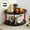 B, variant on Viflosae Corner Shelves Wall Mounted Cream Storage Shelf Multi Layer Desktop Organizer for Mugs Perfume Cosmetics Makeup Books and Home Decor Stylish Living Room Office Storage Solution
