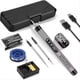 thumbnail image 1 of Mini Kit de Soldador Inalámbrico Soldador Portátil USB con LCD Kit de Soldadura de Temperatura Ajustable Gris, 1 of 5