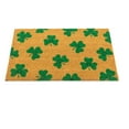 thumbnail image 3 of Northlight Natural Coir Shamrock Outdoor Doormat 18" x 30", 3 of 5