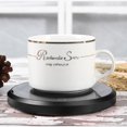 thumbnail image 3 of Coffee Mug Warmer for Auto Shut Off Cup Warmer for Office Electric Tea Beverage Warmer for Milk Teapot Candle Wax with Tempered Glass Heating Plate and Metal Body, 3 of 5
