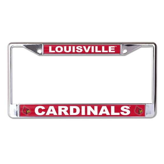 WinCraft Louisville Cardinals Team Logo S/L Metal License Plate Frame