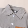 thumbnail image 6 of Hiijoy Toddler Boys Outfits Cotton Linen Color Block Shirt Shorts Set, Sizes 3-4T, 6 of 6