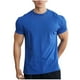 thumbnail image 2 of pstuiky camisetas de hombre, Blusas casuales de verano para hombre, de manga corta, color liso, con cuello redondo y para fitness camisas casuales para hombre l, 2 of 5