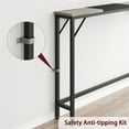 thumbnail image 6 of 5.9"W Narrow Console Table with/without Outlets, Skinny Behind Couch Table for Living Room, Slim Sofa Table with Metal & MDF, Industrial Hallway Table for Entryway, Foyer, 6 of 8