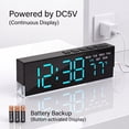 thumbnail image 5 of DAYBETTER Digital Clock, Desk Clock with Dual Display Modes, 3-Level White Ambient Light & Dimmable Backlight, Alarm Clock for Bedroom, Office, 5 of 6
