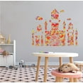 thumbnail image 2 of PALACE - Home Living Room Art Royal Castle Decoration Mixed Paint Colors Background Design Vinyl Adhesive Wall Decal - Kids Bedroom Nursery Multicolored Palace Wall Art Sticker 40" x 32", 2 of 3
