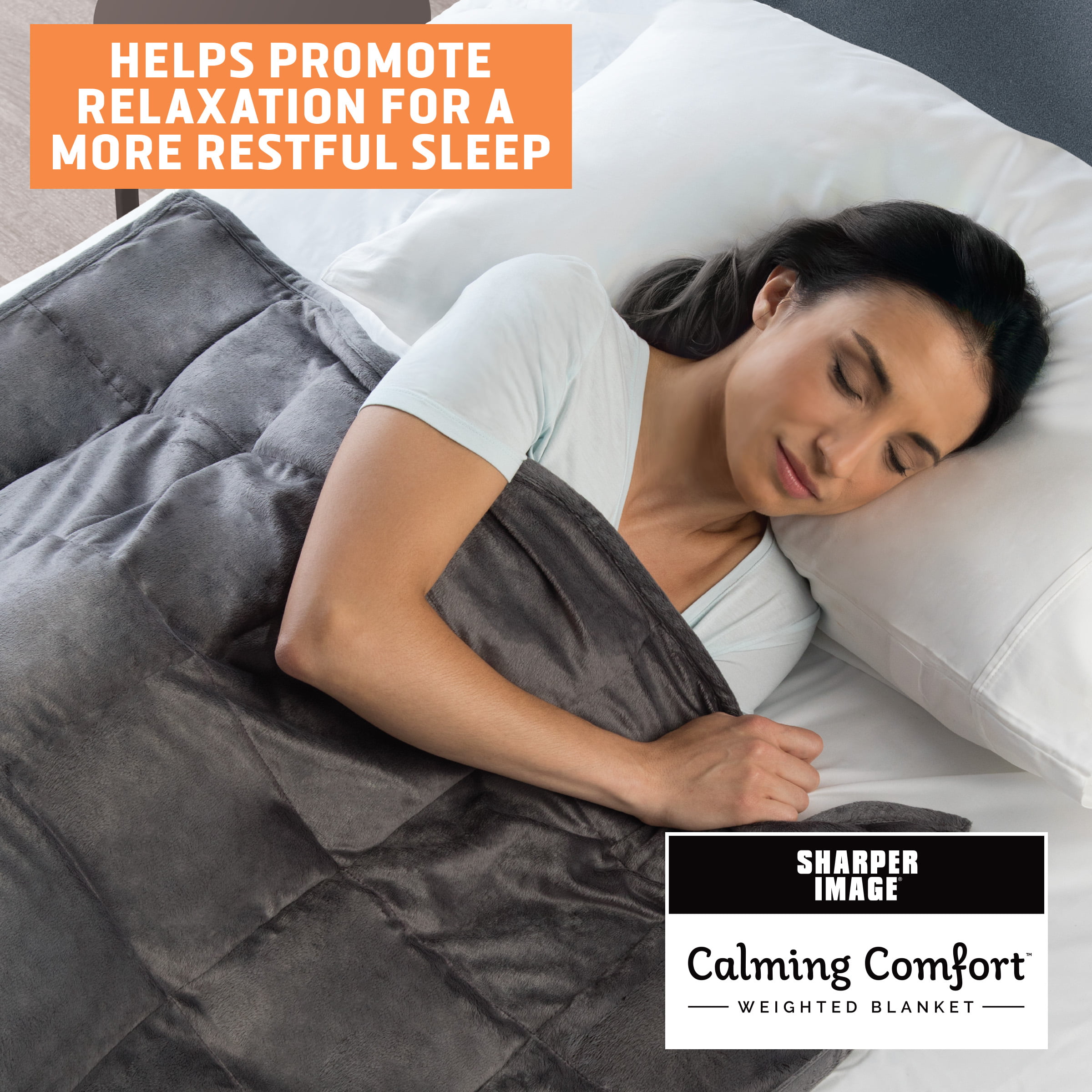 Calming Comfort Weighted Blanket By The Sharper Image