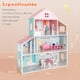 thumbnail image 3 of Costway Casa de Muñecas de Madera para Niños de 3 a 7 Años Villa de Ensueño con 8 Muebles 3 Platas 5 Habitaciones con Entrada 71 x 23,5 x 87 cm, 3 of 10