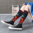 thumbnail image 5 of Daiia Sports Socks 60s Western Skull Cowboy Printed Novelty Crew Socks for Men Women Knee High Socks Cotton Socks Soft & Breathable Support Unisex Socks, 5 of 9