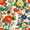 Colorful Flowers Pattern, variant on FORMRS Womens Canvas Tote Bag with Zipper Inner Pocket Shoulder Handbag, Floral Easter Rabbits