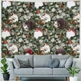 thumbnail image 4 of Orinice Hedge Leaves Bow Tapestry Wall Hanging Unique Style for Home Decor, Graphic Tapestries Art for Living Room Bedroom, Farmhouse Dorm, 4 Sizes 60x50inch, 4 of 6