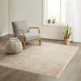 thumbnail image 2 of Cream Super Soft Polyester Shag Area Rug 6x9 Feet Machine Woven Latex Backing Non Slip Easy To Clean Home Decor, 2 of 10