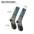 thumbnail image 4 of Fotbe Magical Butterfly In Forest print Women's Men's Novelty Crew Socks Cotton Socks Knee High Socks for Walking,Running,Nurses,Pregnancy, 4 of 8