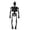 Black, variant on QLUEWX Beige Halloween Skeleton Table Decor, 5.9" Poseable Simulated Human Body Small Skeleton Display, Tabletop Centerpiece Party Supplies Home Decor, Halloween Decor for Home Indoor Table