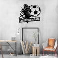 thumbnail image 4 of Craftnamesign Custom Soccer Ball Metal Wall Art LED Light, Soccer Player Name Sign, Soccer Gifts, 4 of 5