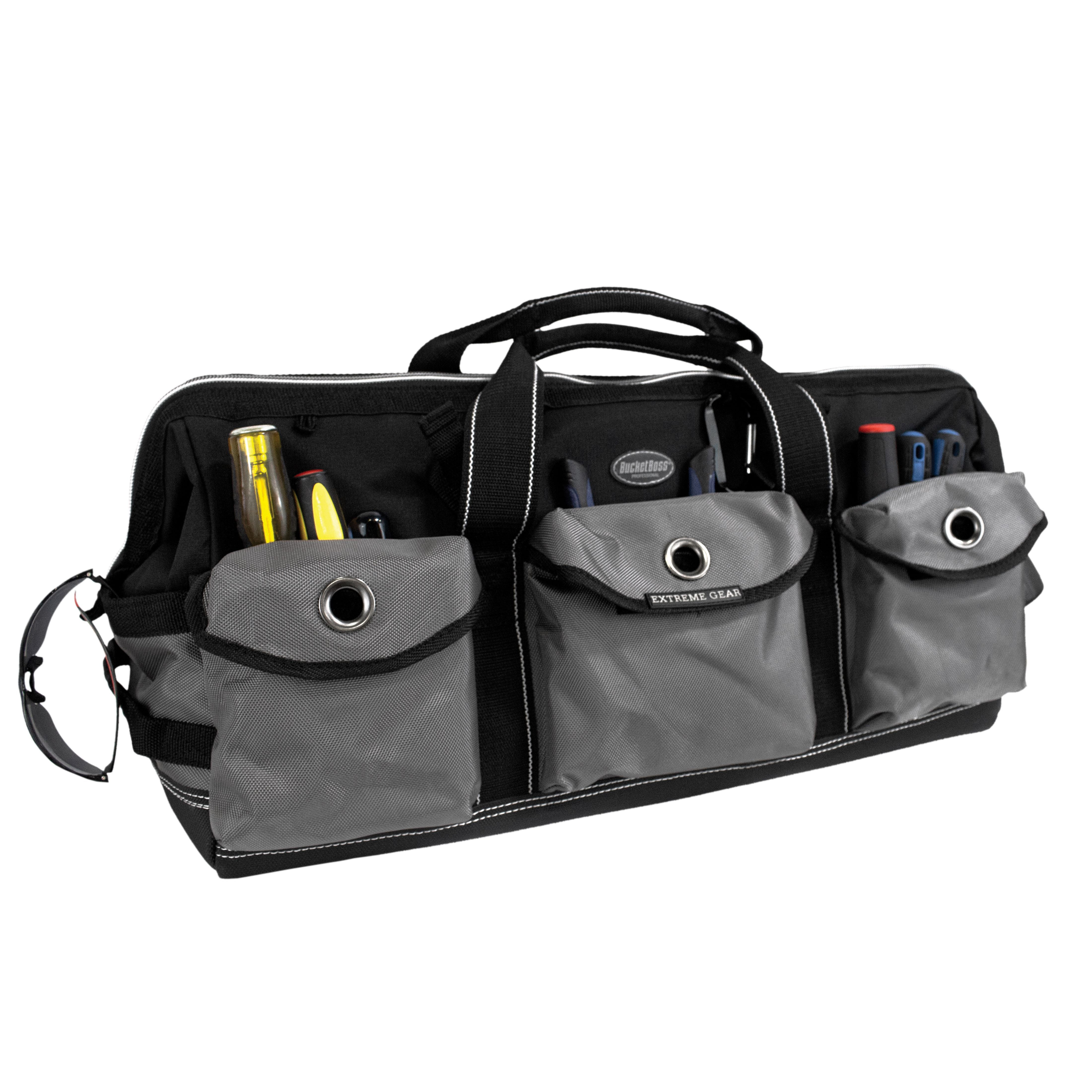 Bucket Boss Extreme Big Daddy 24 in. Tool Bag, in Grey, 65024 