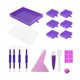 thumbnail image 3 of Kits de Bandejas de Pintura de Diamantes Macarena 5D Multifuncional para Adultos Soporte de Bandeja de Pin Púrpura, 3 of 7