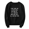 thumbnail image 4 of Vedolay Women's Fashion Hoodies Womens Casual Sweatshirts Oversized 2023 Fall Winter Pullover Tops with Pockets,Black XXL, 4 of 5
