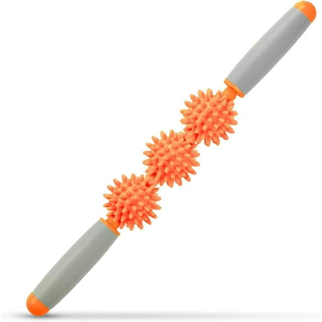 SALIHERI Fascia Muscle Roller, Cellulite Massager & Self-Massage Tool for Cellulite, Sore Muscles, Neck, Leg, Back, Deep Tissue Massage Stick, Orange