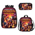 thumbnail image 1 of My World Fun School Bag Three-piece Set, Unisex School Adjustable Backpack-week, 1 of 4