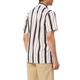 thumbnail image 3 of Lars Amadeus Men's Shirts Stripes Short Sleeve Color Block Summer Shirts, 3 of 6