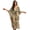 Hawaii Palm Tree Hibiscus Flower Beige, variant on SEANATIVE Caftans for Women Beach Cover Up Swimsuit Coverups Swimwear Kaftan Dresses Long Caftans Plus Size Batwing Sleeve Swimsuit Coverup V Neck Summer Beach Dress, Blue Floral Palm Tree