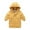 Yellow, variant on Godderr 2-9Y Baby Boys Girls Slant Pocket Down Jackets Hooded Solid Colour Down Coats Kids Lightweight Mid-Length Warm Cotton Coat Fall Winter Thickening Snowsuit