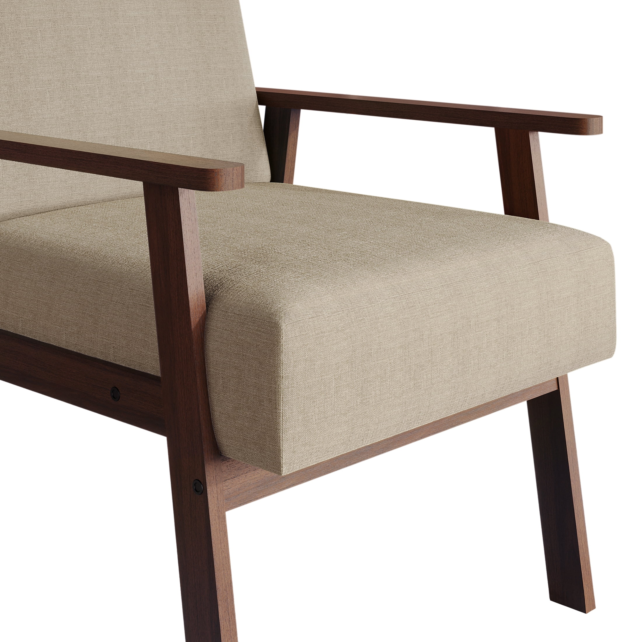 Castle Place Contemporary Accent Chair, Beige