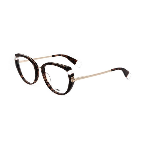 Furla eyeglasses VFU500V WOMAN 51/18/135 0802 YELLOW BROWN HAVANA SPOTTED