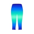 thumbnail image 4 of Summer Savings Clearance! Titcea Yoga Pants Women High Waisted Slim Gradient Dyeing Printed Wavy Leggings Hawaiian Beach Holiday Summer Casual Joggers ,Gifts for Mom/Her, 4 of 5