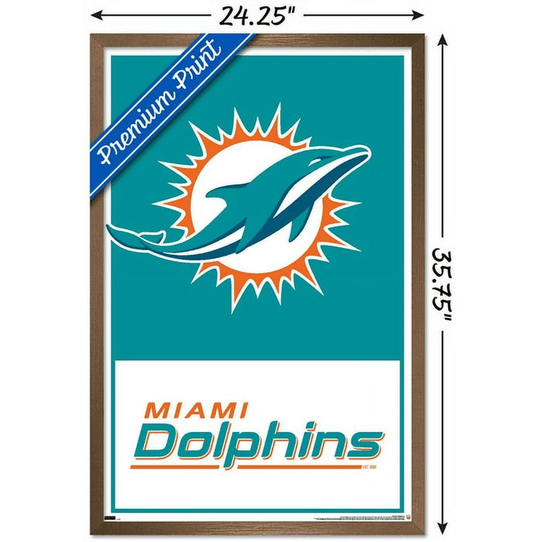 Football Fan Shop Officially Licensed NFL Miami Dolphins Personalized Banner Flag