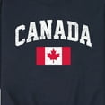 thumbnail image 3 of Instant Message - Canada Flag - Men's Crew Neck Fleece Pullover, 3 of 6