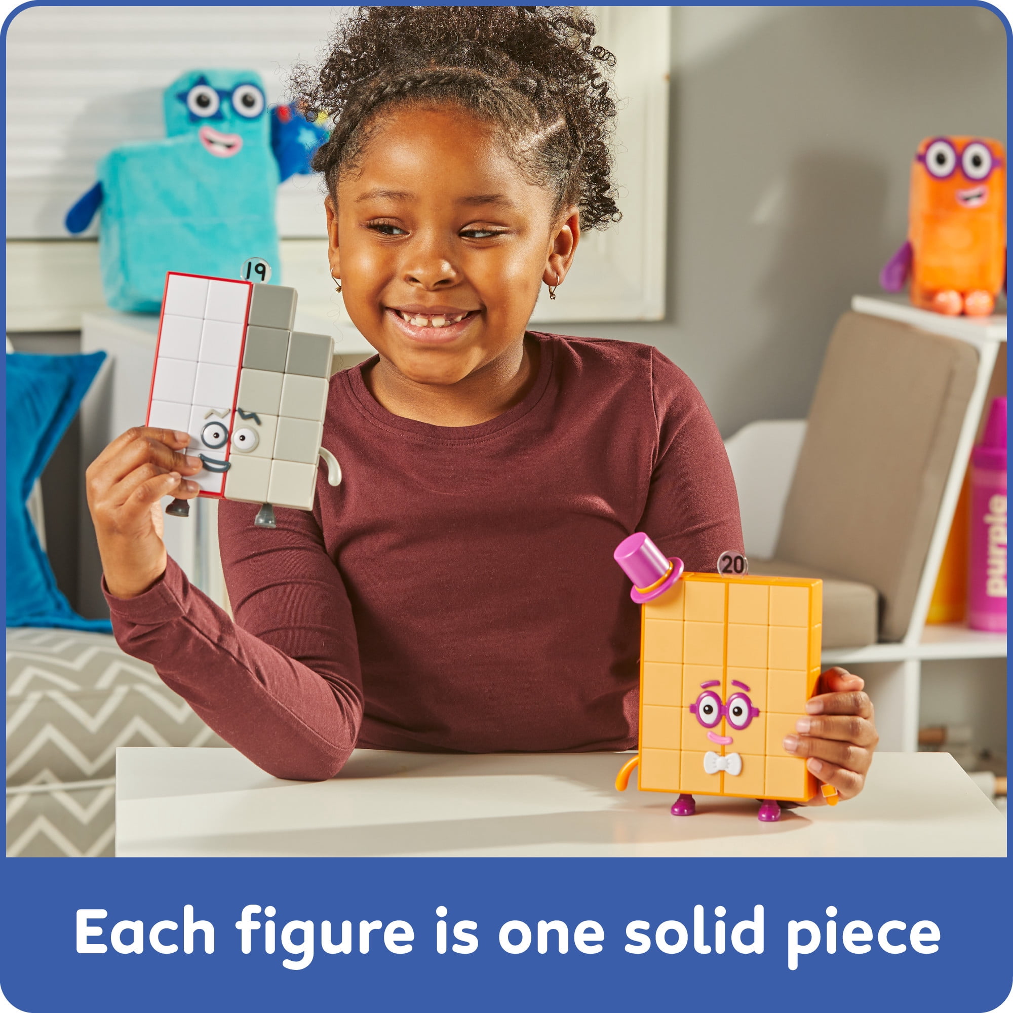 hand2mind Numberblocks Friends Nineteen and Twenty Figure pack, 3+