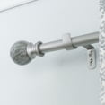 thumbnail image 7 of Decopolitan 1" Antique Silver Marble Adjustable Curtain Rod, 72-144", 7 of 7