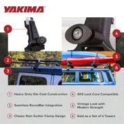 Yakima 1A Raingutter Roof Rack Towers for Vehicle Rain Gutters, Set of 4