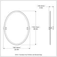 thumbnail image 3 of Frameless Oval Tilt Mirror with Beveled Edge (Build to Order), 3 of 6